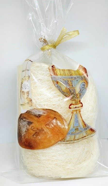 Worek foliowy komunijny wzór CHLEB 23x40cm/5szt