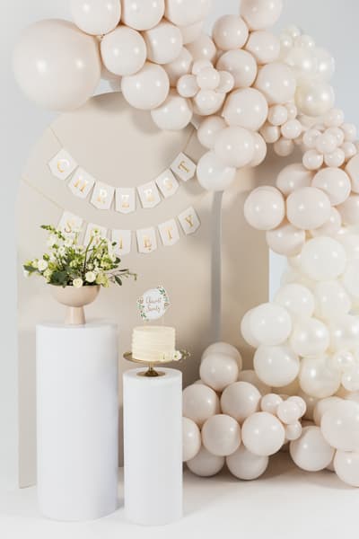 Baner ''Chrzest Święty'', 2 m, biały