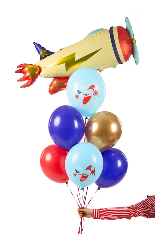 Balony 30 cm, Samolot, mix, 6 szt.