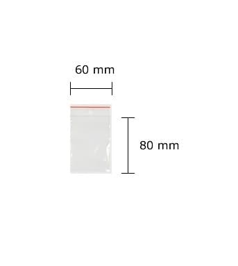 Torebki strunowe 6 cm x 8 cm - 100 szt.