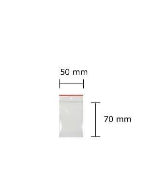 Torebki strunowe 5 cm x 7 cm - 100 szt.