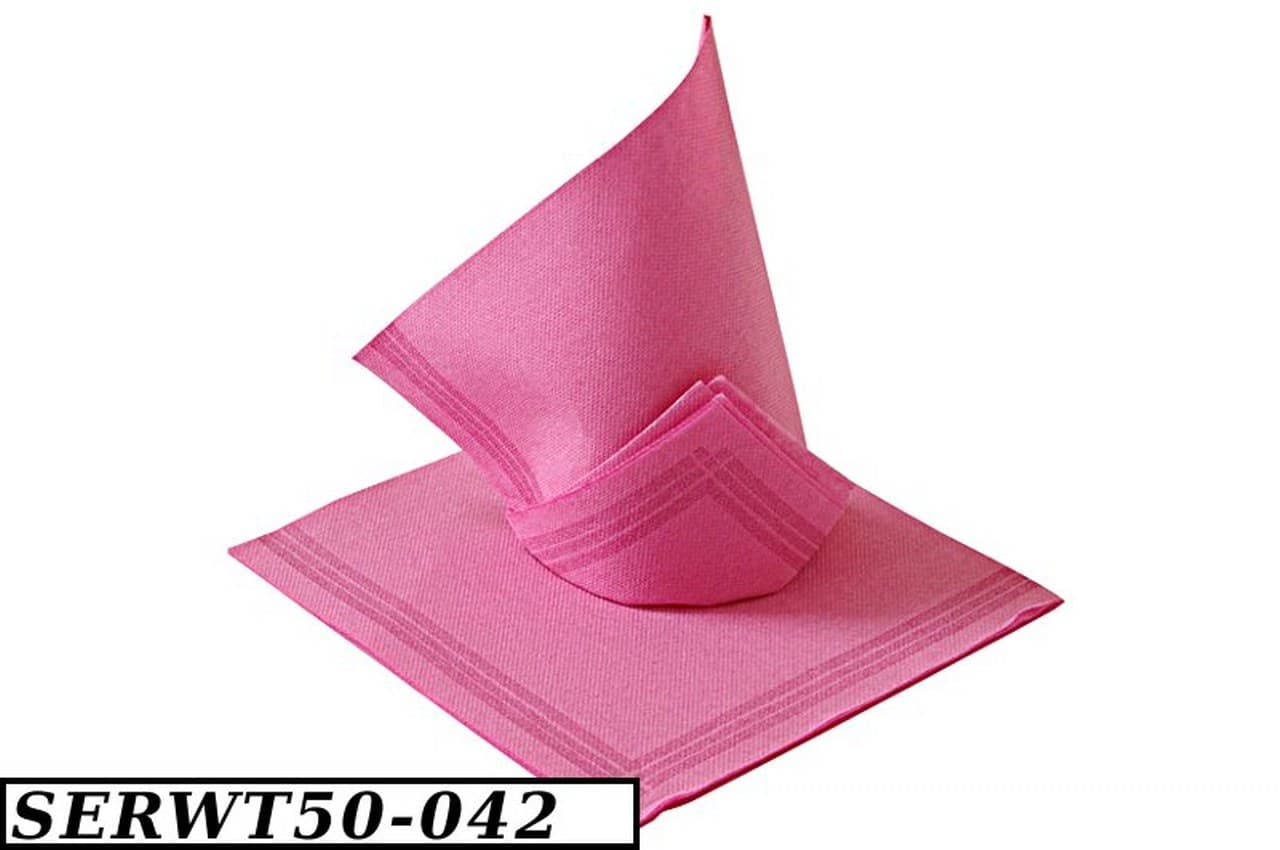 Serwetki Tendance, 50szt, 38x38 ciemnoróżowe