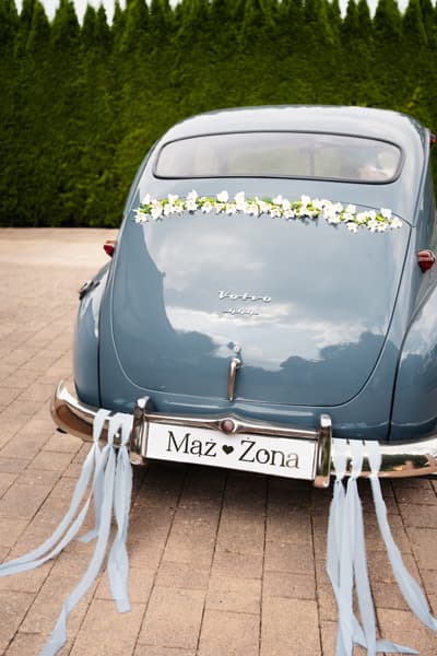 Tablica rejestracyjna Mąż & Żona, złoty, 59 x 11,5