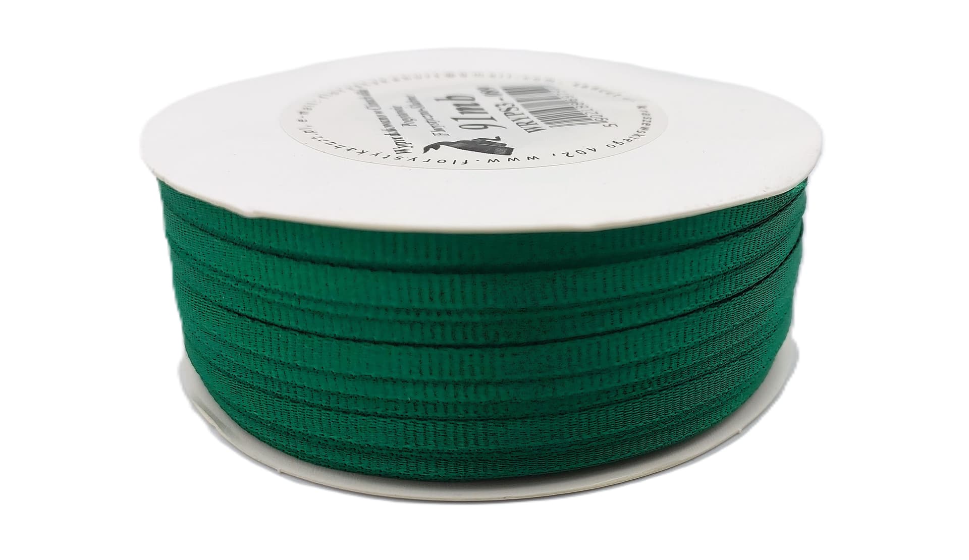 Wstążka rypsowa, 3mm/91mb, zielony butelkowy