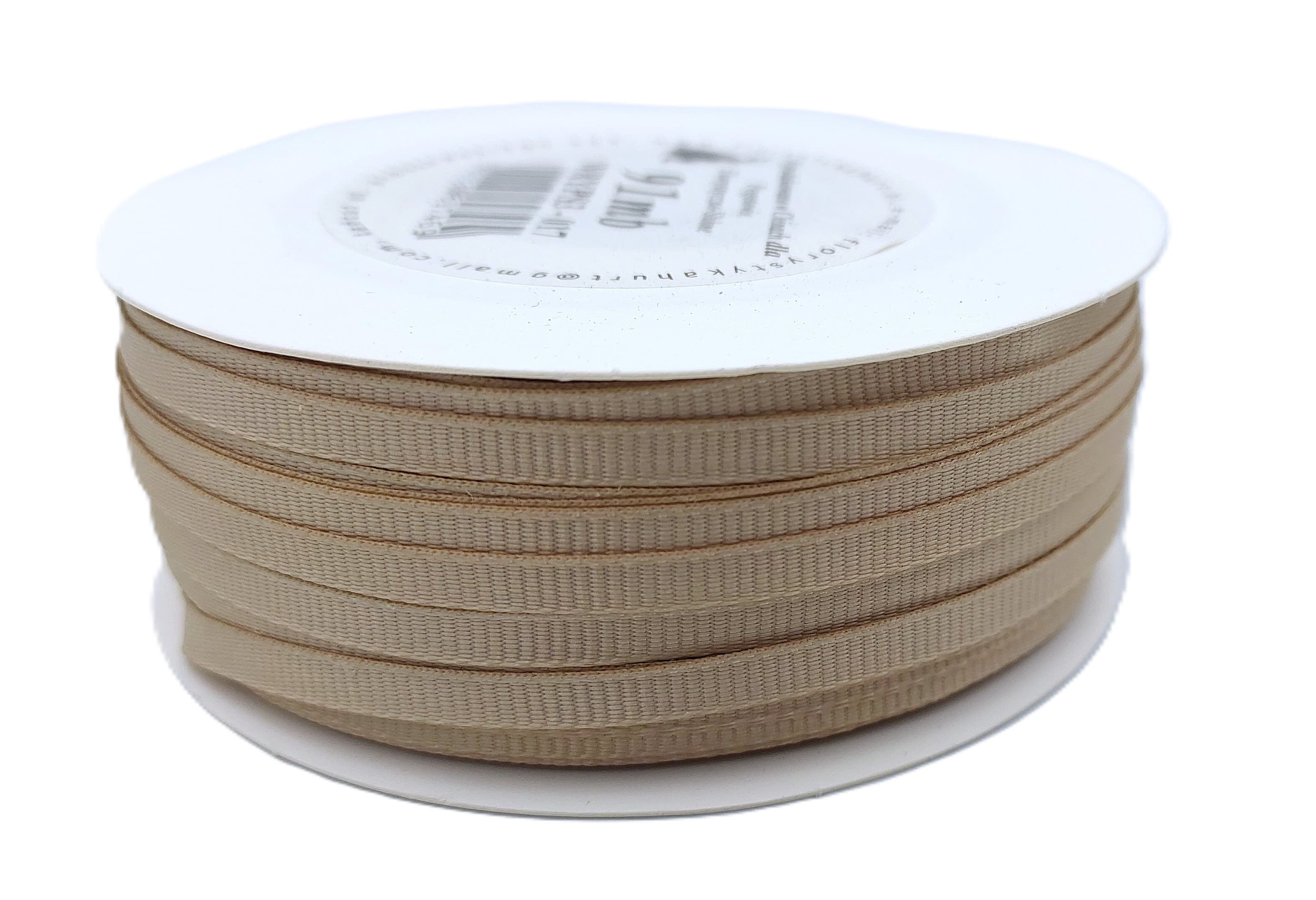 Wstążka rypsowa, 3mm/91mb, kawa z mlekiem 2