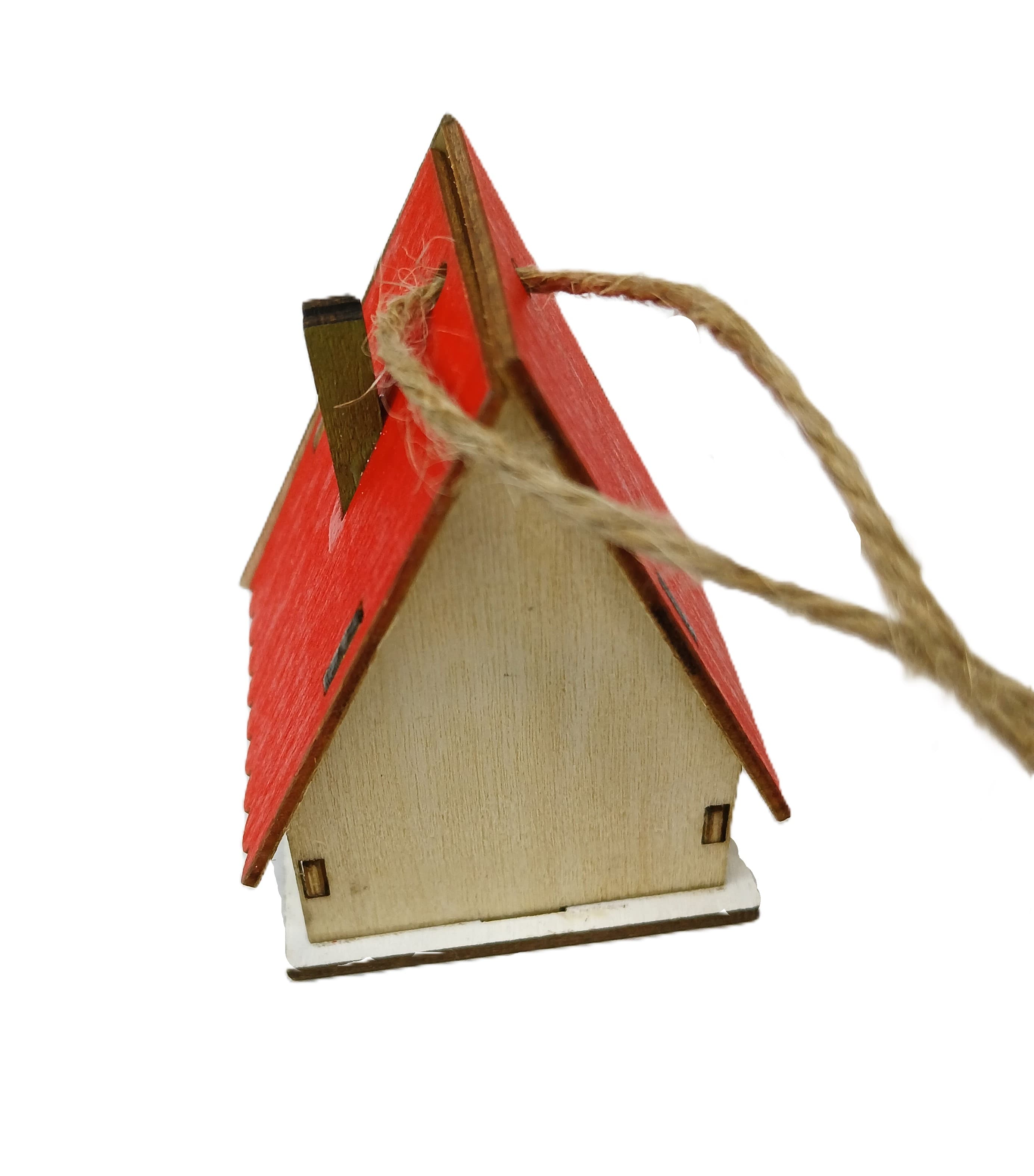 Zawieszka domek drewniany góralski 3D, 4x4,5x6cm