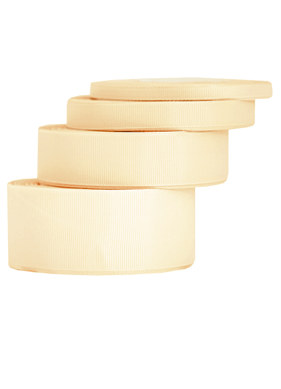 Wstążka rypsowa, 25mm/22mb, ciemnokremowa