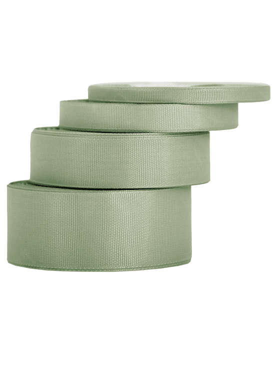 Wstążka rypsowa, 38mm/22mb, zielony szałwia/2