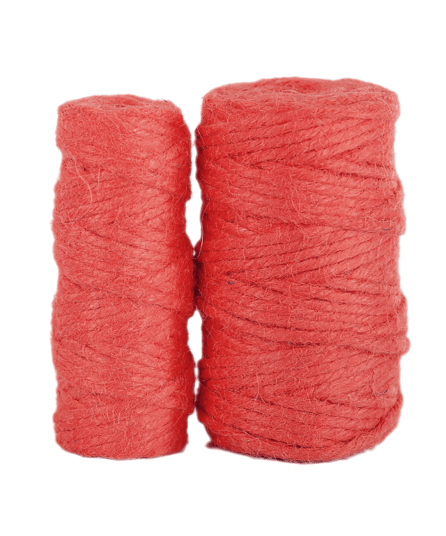 Sznurek jutowy, śr 3mm/70mb/250 gram, czerwony