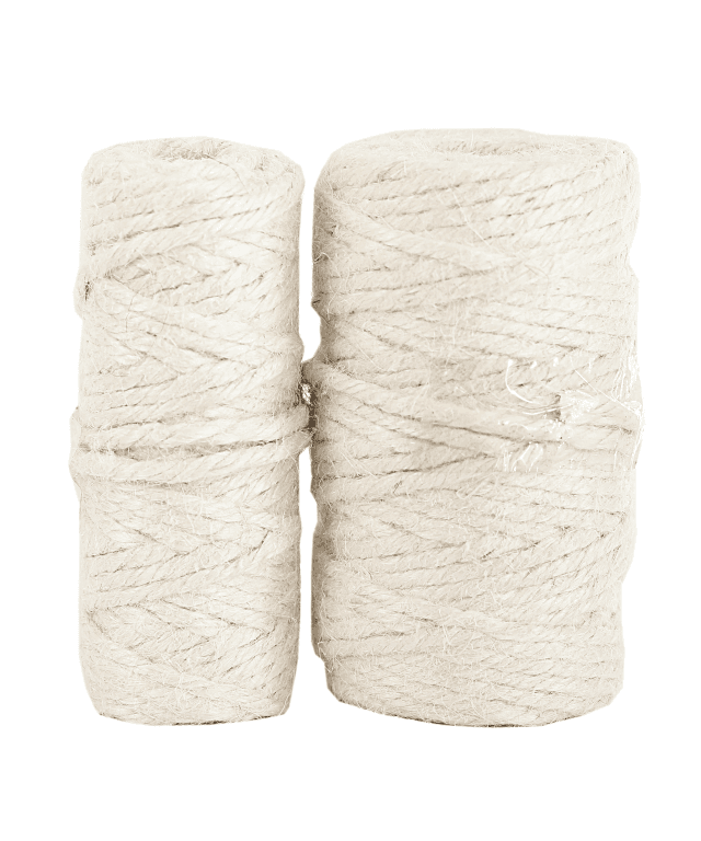Sznurek jutowy, śr 3mm/70mb/250 gram, wybielany
