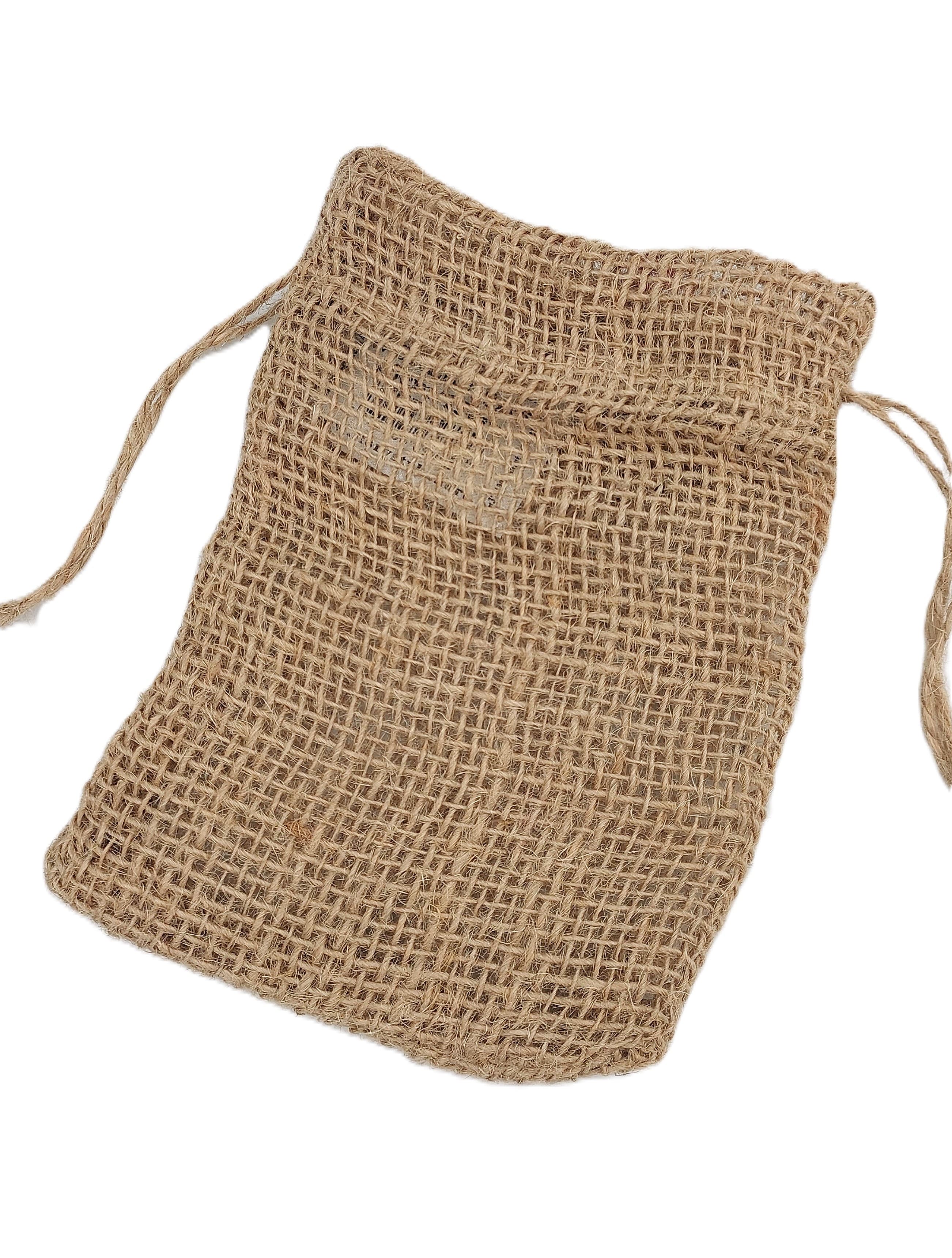 Worek jutowy ze ściągaczem, szer.10cm/wys.15cm