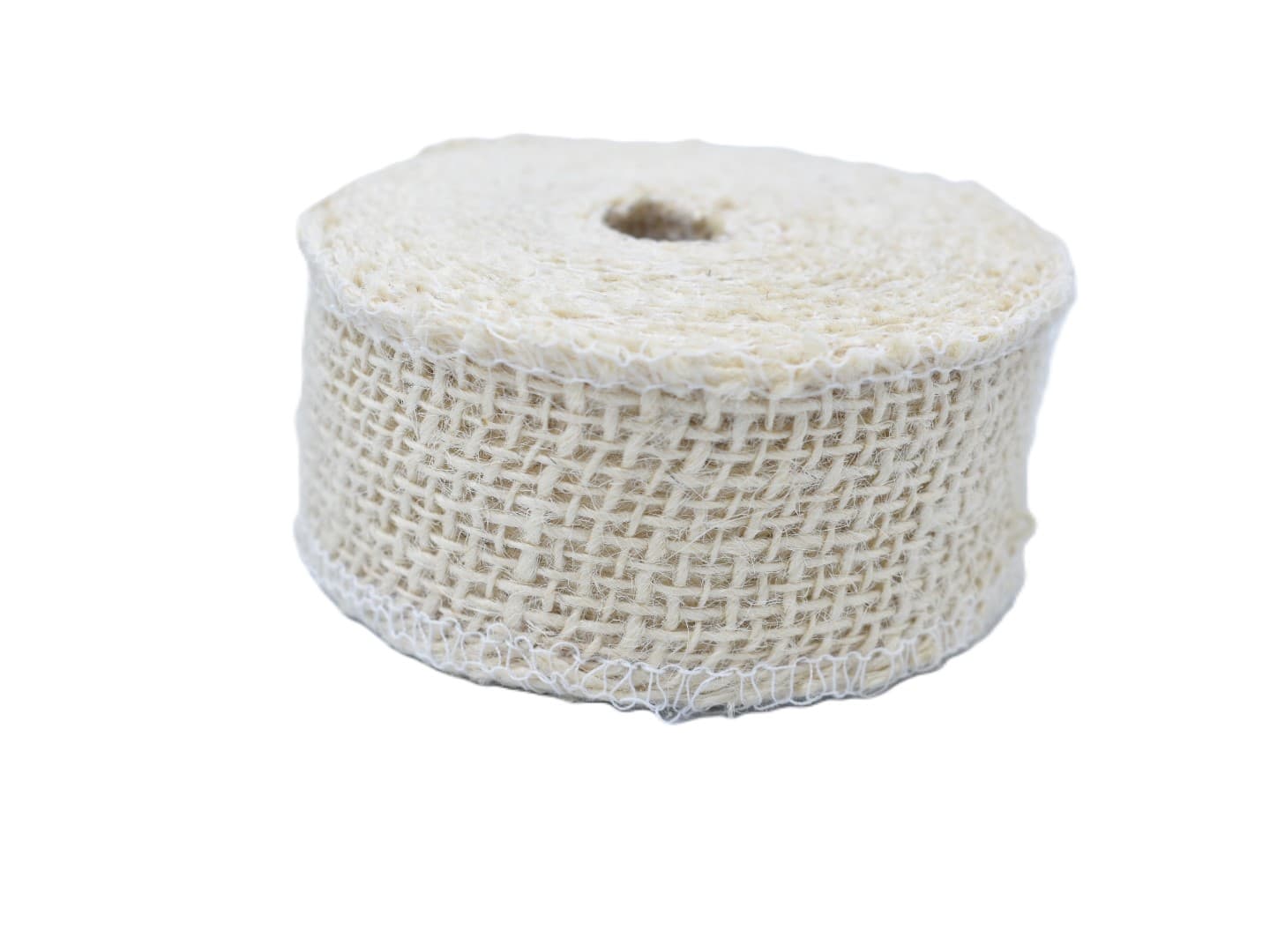 Wstążka jutowa, 9x8, 4cm/10mb, 260g/m2, wybielana