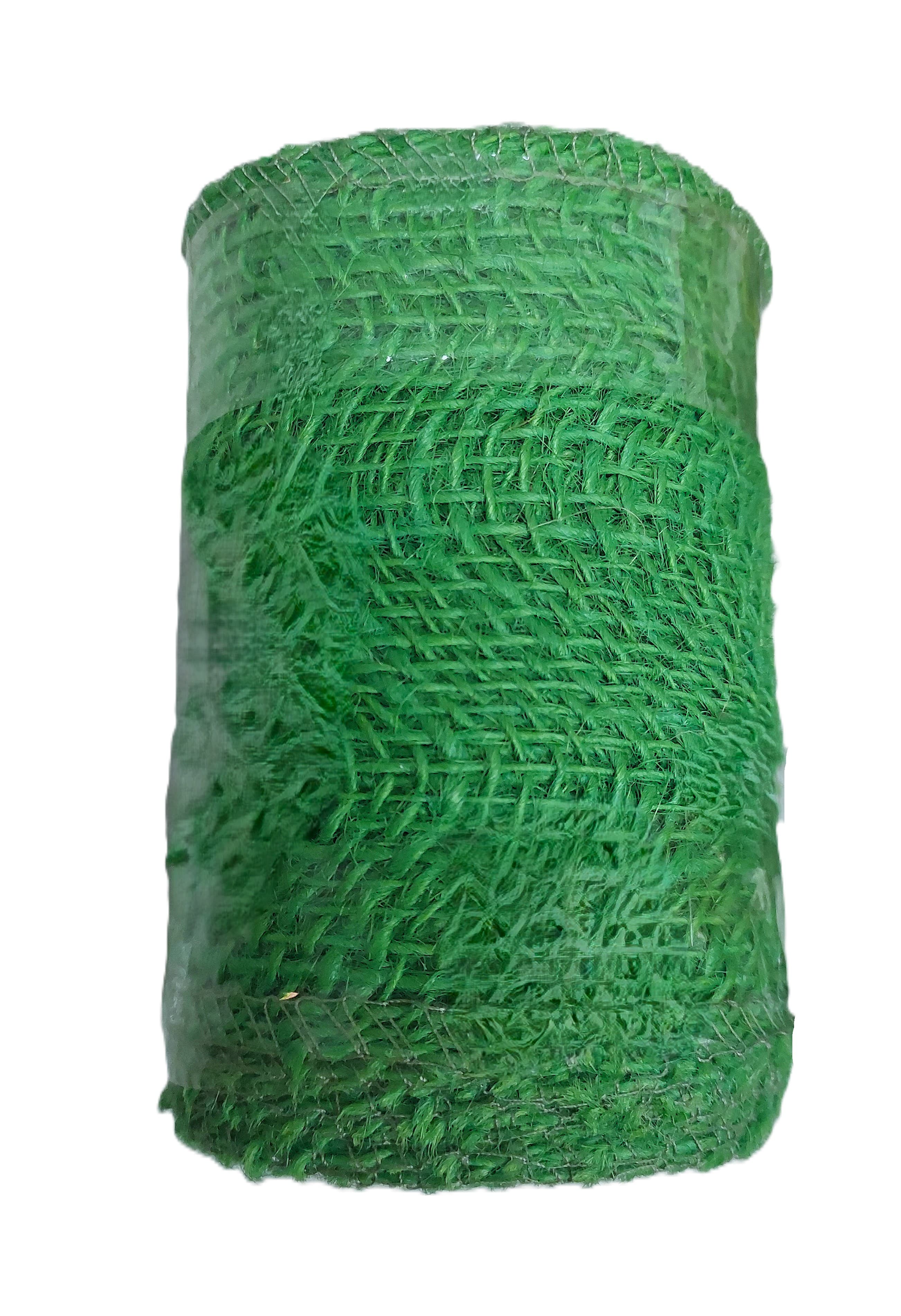 Juta obszywana, 9x8,10cm/5mb, 260g/m2, seledynowa