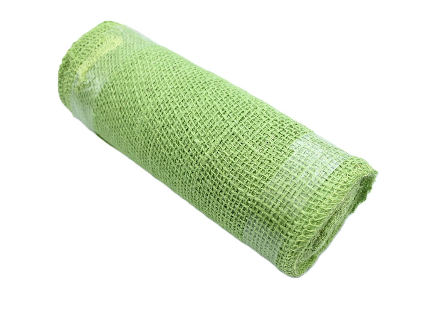 Juta obszywana, 9x8,20cm/5mb, 260g/m2, seledynowa