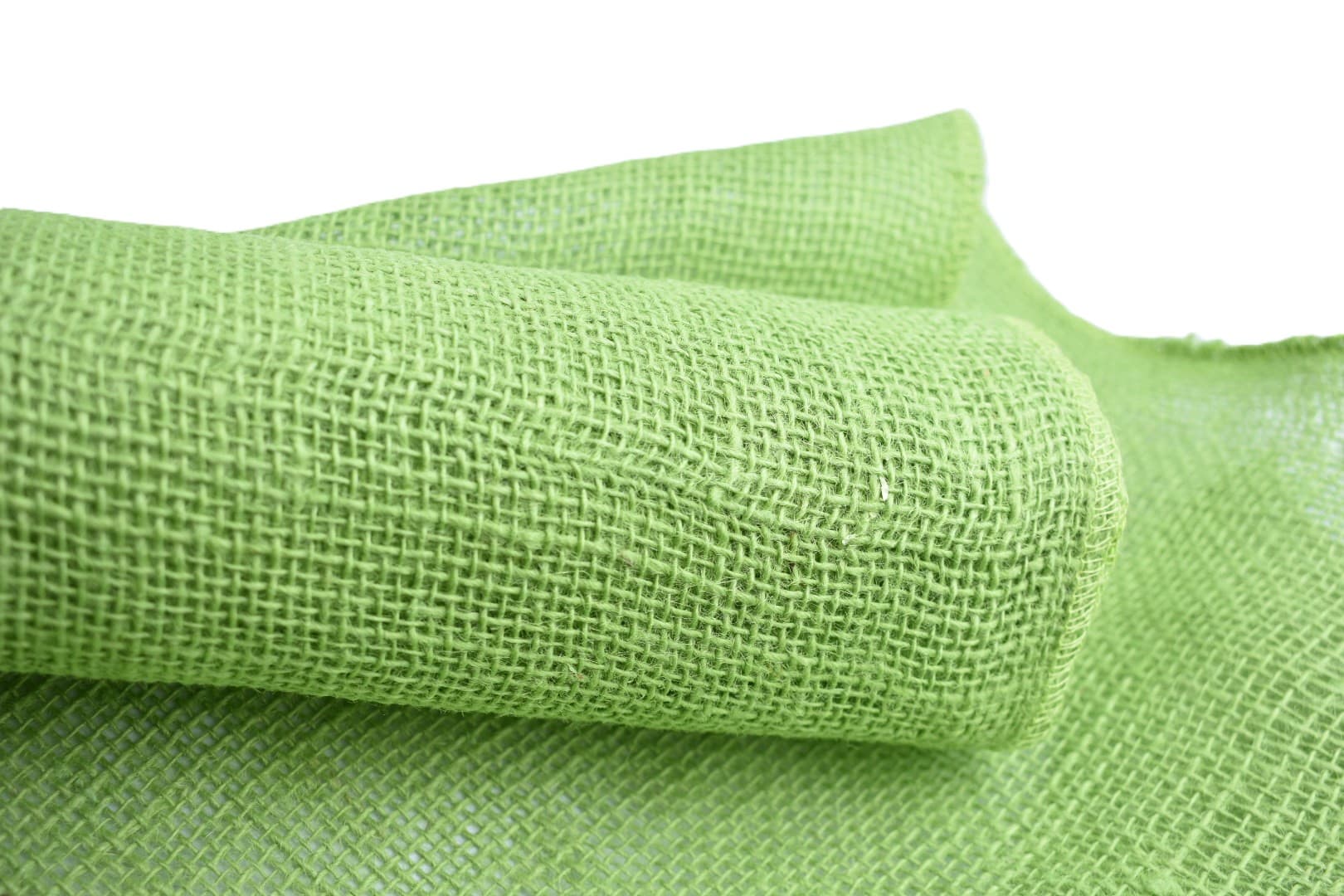 Juta obszywana, 9x8,50cm/5mb, 260g/m2, seledynowa