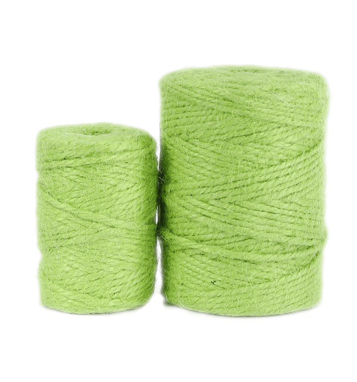 Sznurek jutowy, śr 3mm/28mb/100 gramów, seledynowy