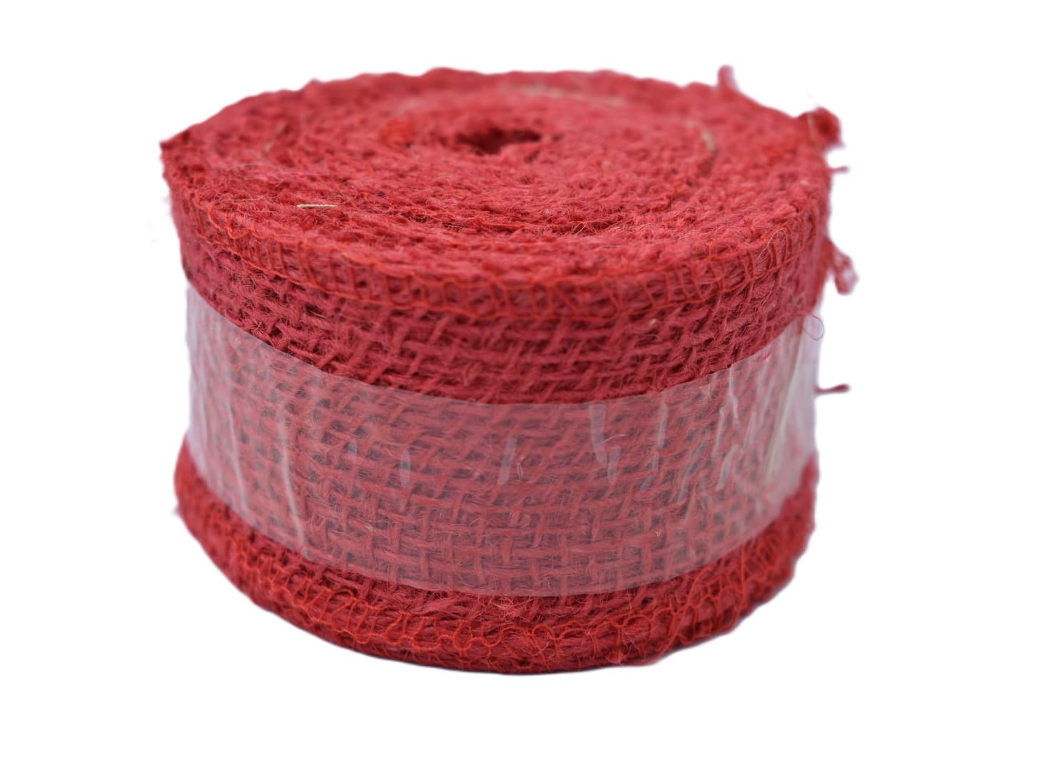 Wstążka jutowa, 9x8, 5cm/10mb, 260g/m2, czerwona