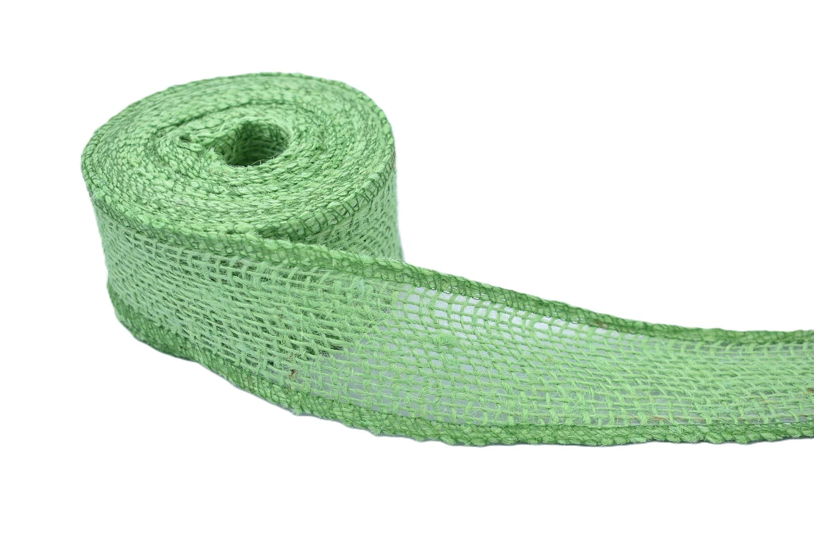 Wstążka jutowa, 9x8, 5cm/10mb, 260g/m2, zielona
