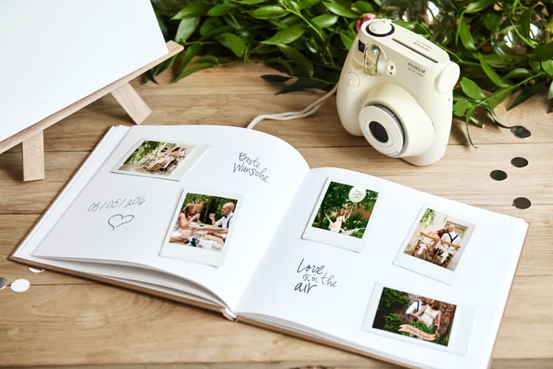 Księga Gości rustykalna, 20,5 x 20,5cm, 22 kartki