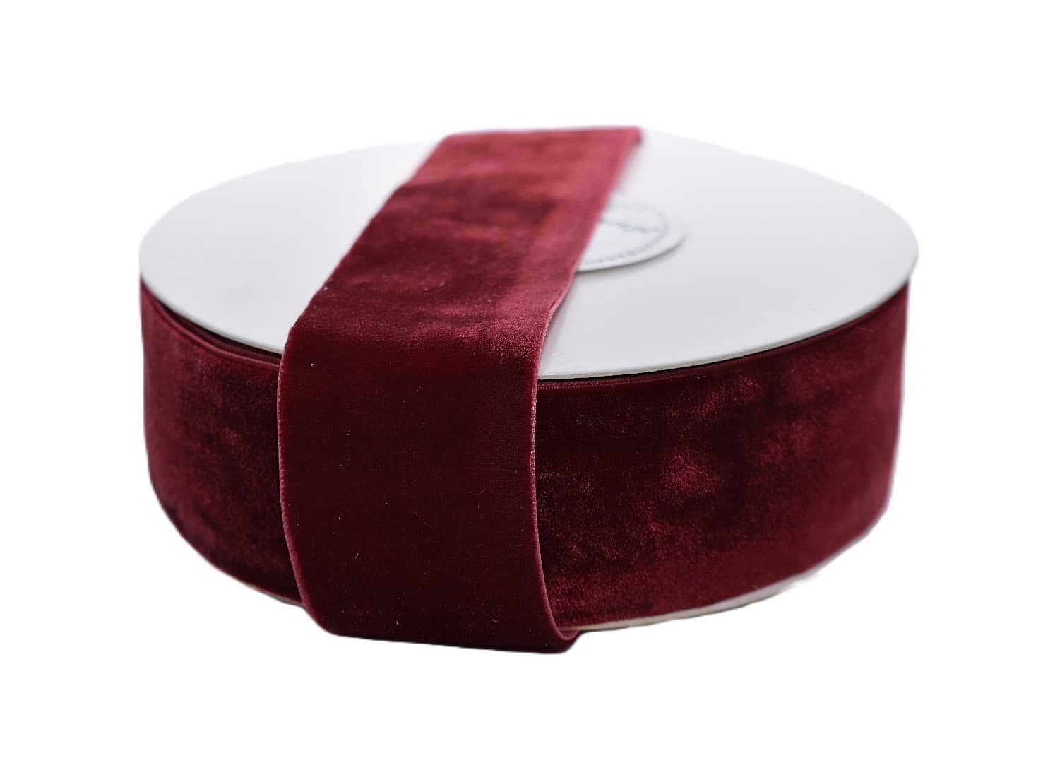 Wstążka aksamitna velvetowa, 38mm/9mb, bordowa