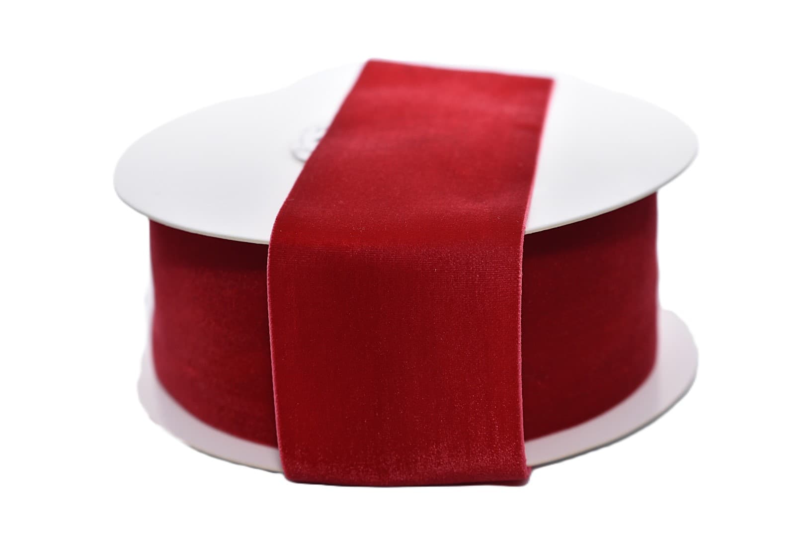 Wstążka aksamitna velvetowa, 50mm/9mb, c.czerwona
