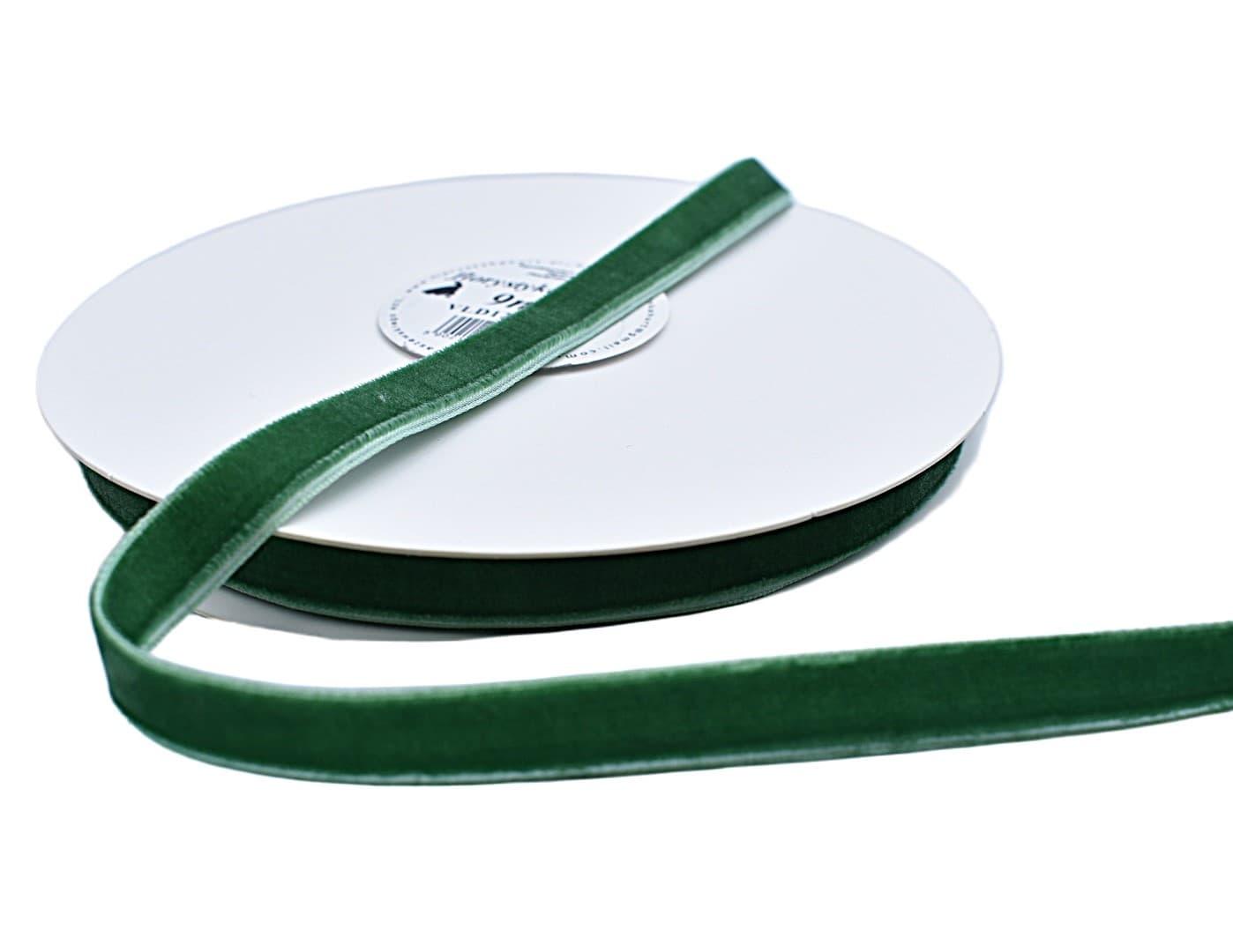 Wstążka velvetowa dwustronna, 12mm/9mb, c.oliwka 2