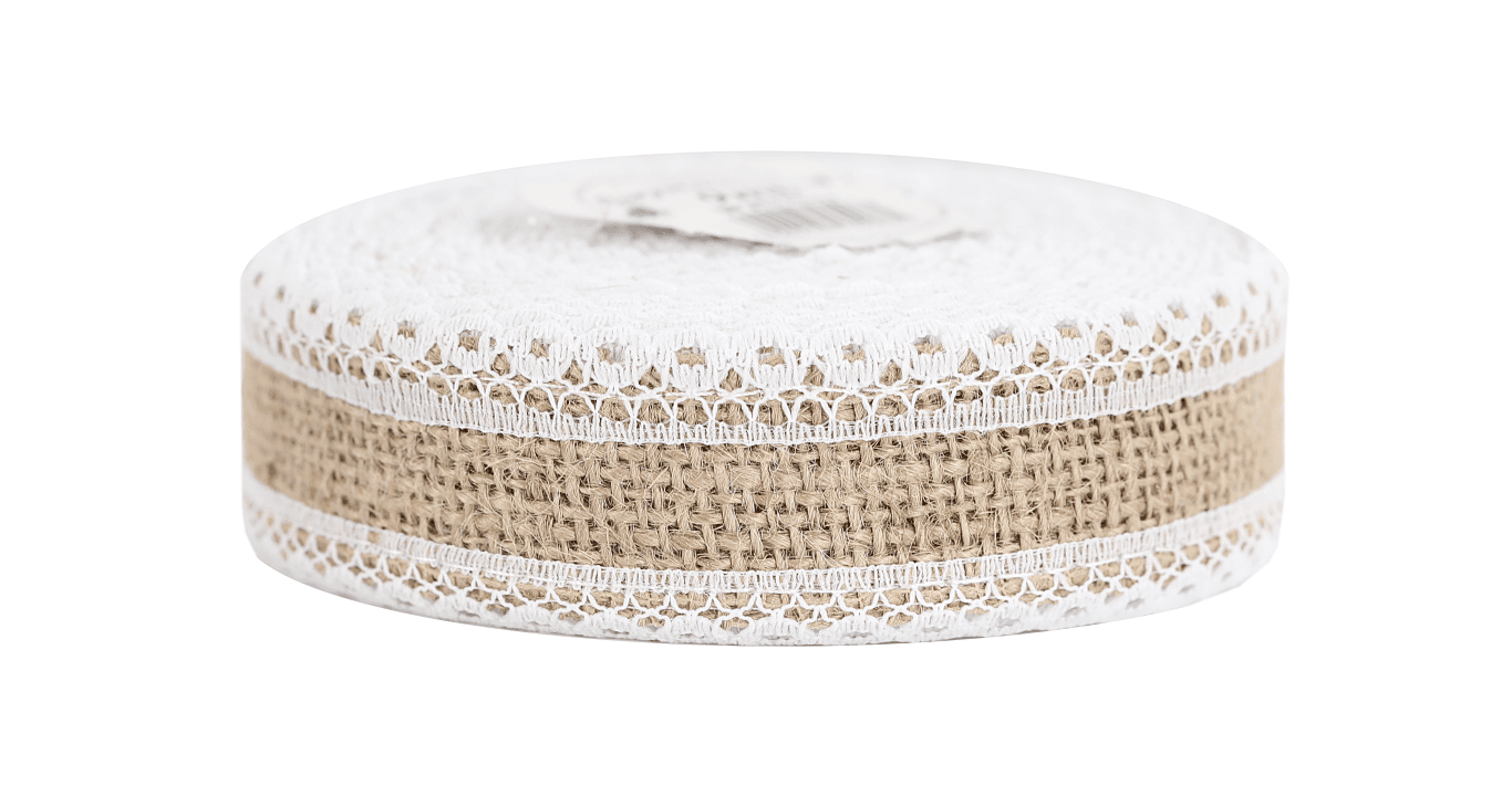 Wstążka jutowa kratka, 35mm/9mb, model 3