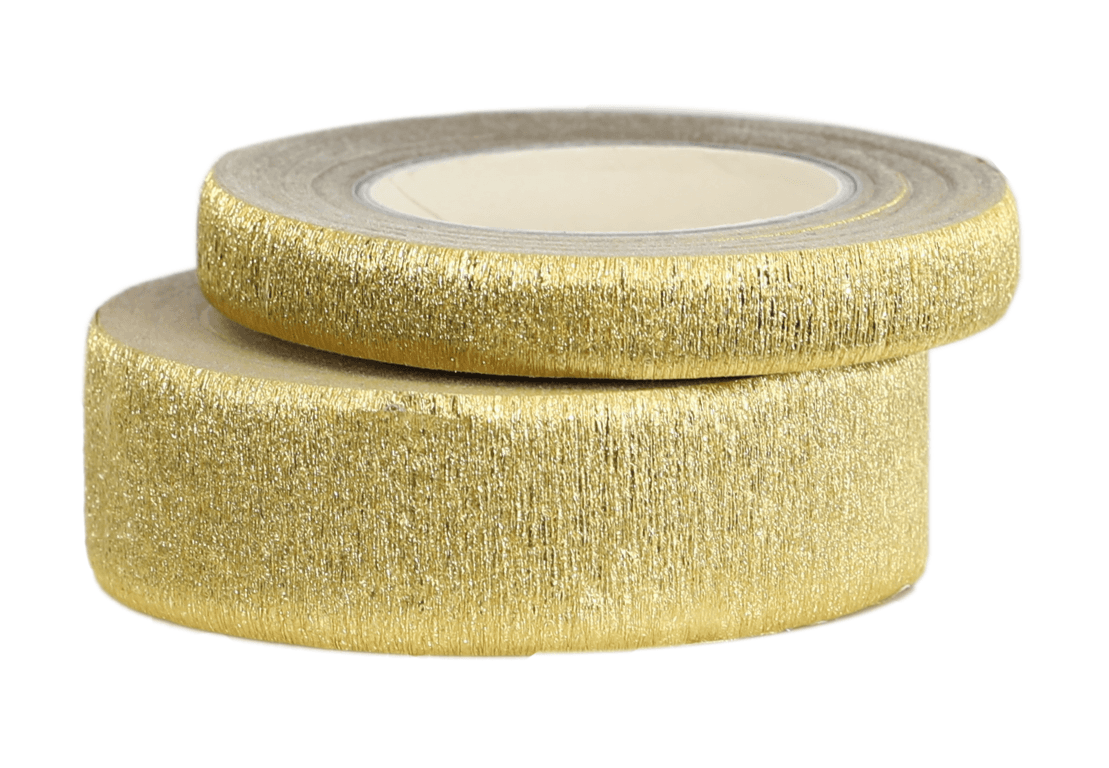 Taśma florystyczna rozciągliwa 12mm/23mb, złota