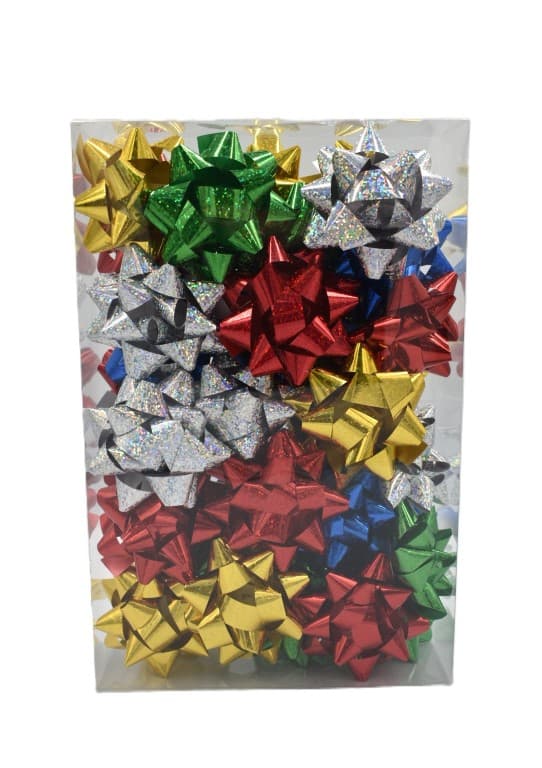 Metaliczne rozety śr.8cm/36szt, miks kolorów