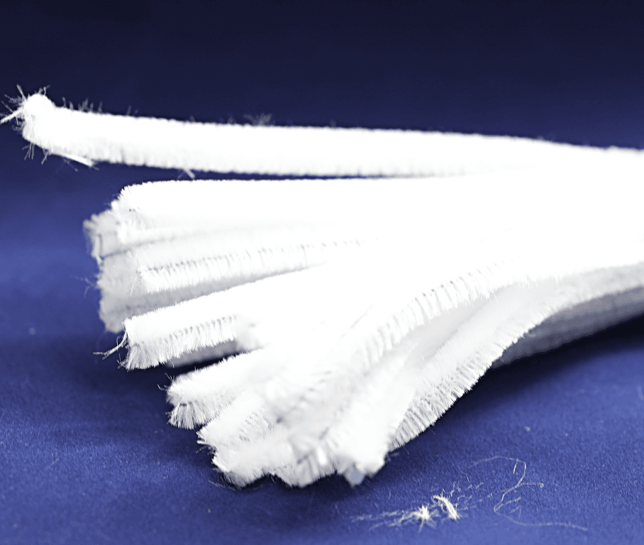 Wyciory pastelowe,  śr. 6mm/50szt, białe