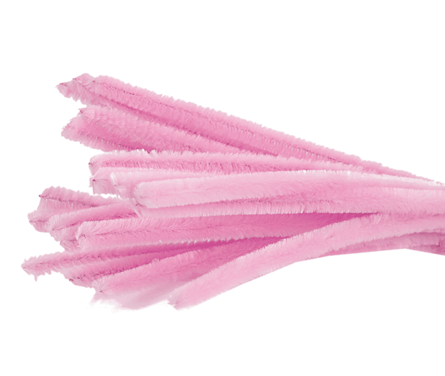 Wyciory pastelowe,  śr. 6mm/50szt, różowe