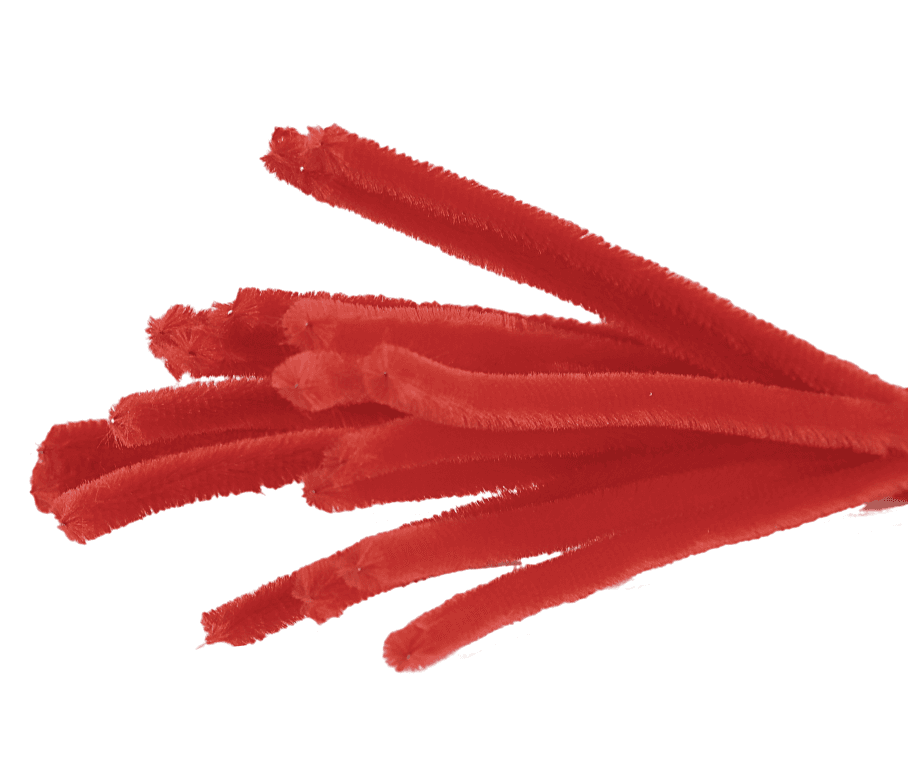 Wyciory pastelowe,  śr. 6mm/50szt, czerwone