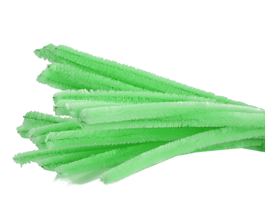 Wyciory pastelowe,  śr. 6mm/50szt, zielone