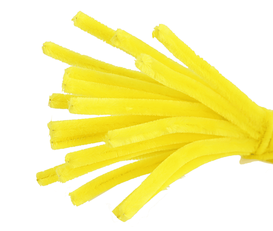 Wyciory pastelowe,  śr. 6mm/50szt, żółte