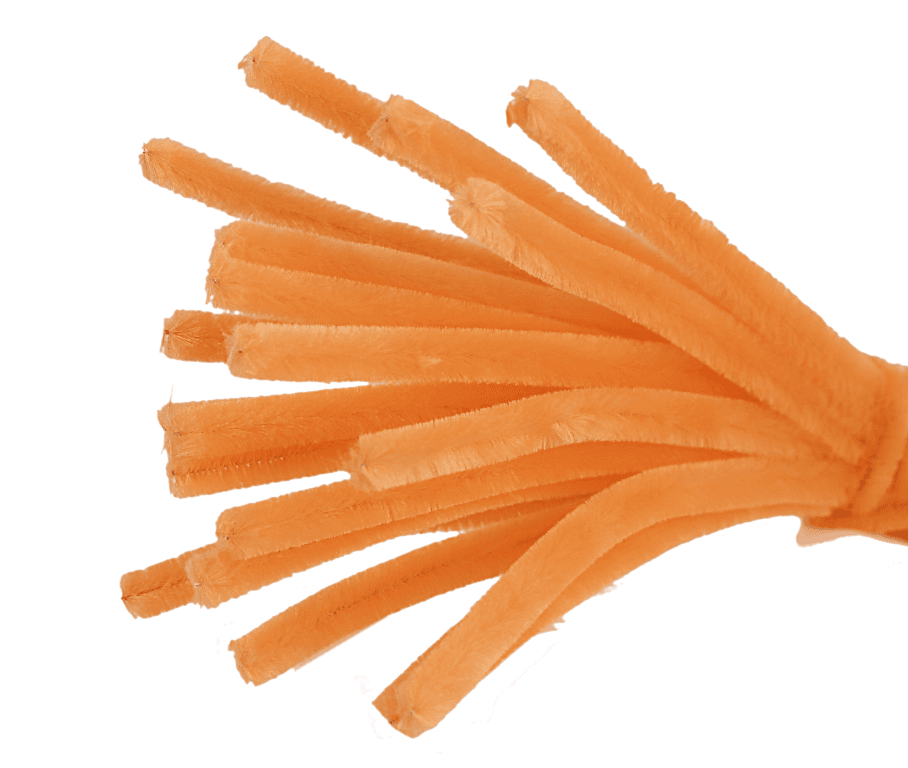 Wyciory pastelowe,  śr. 6mm/50szt, pomarańczowe