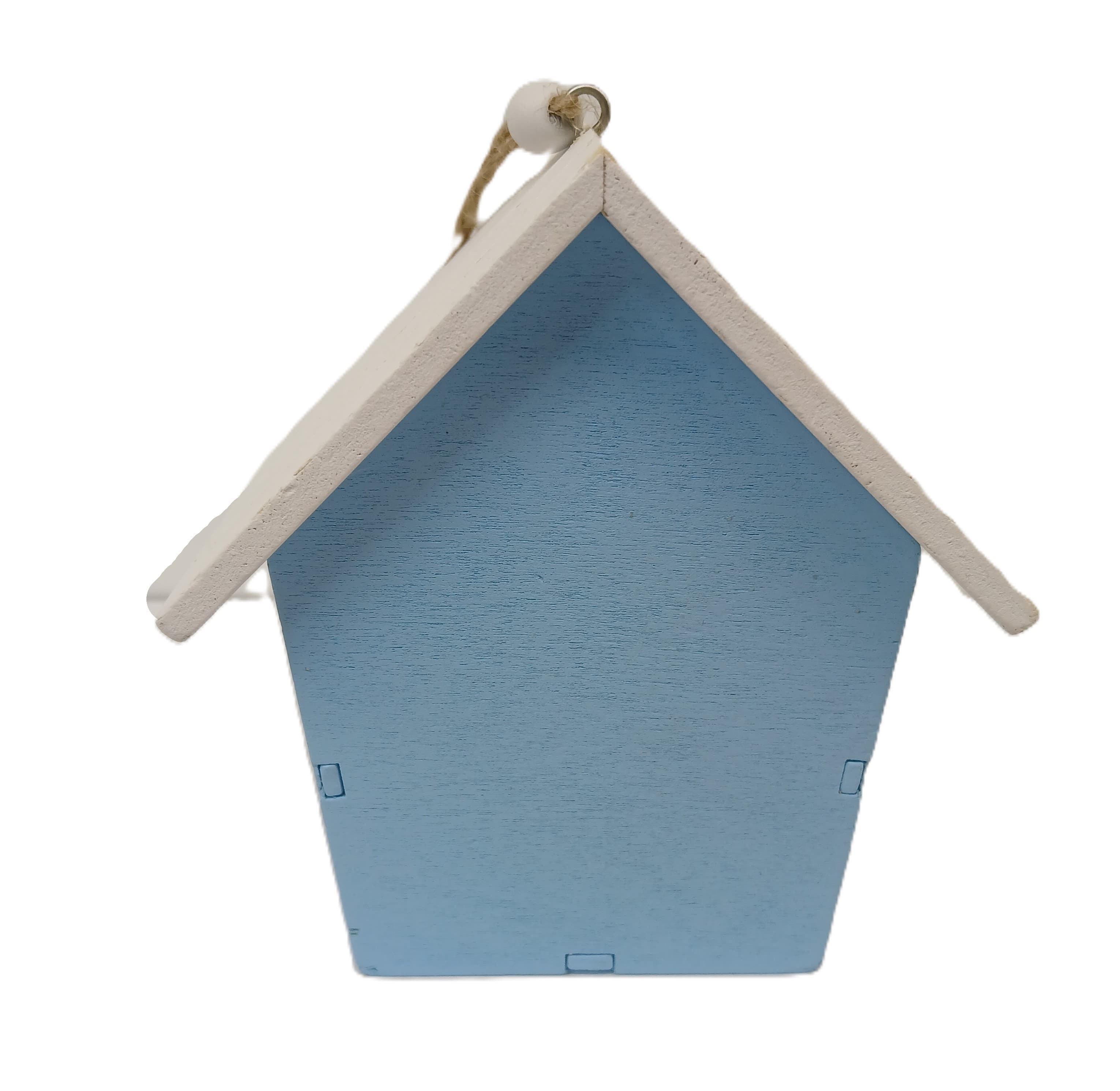 Zawieszka DUŻA budka domek w tulipany 3D 11,5x7cm