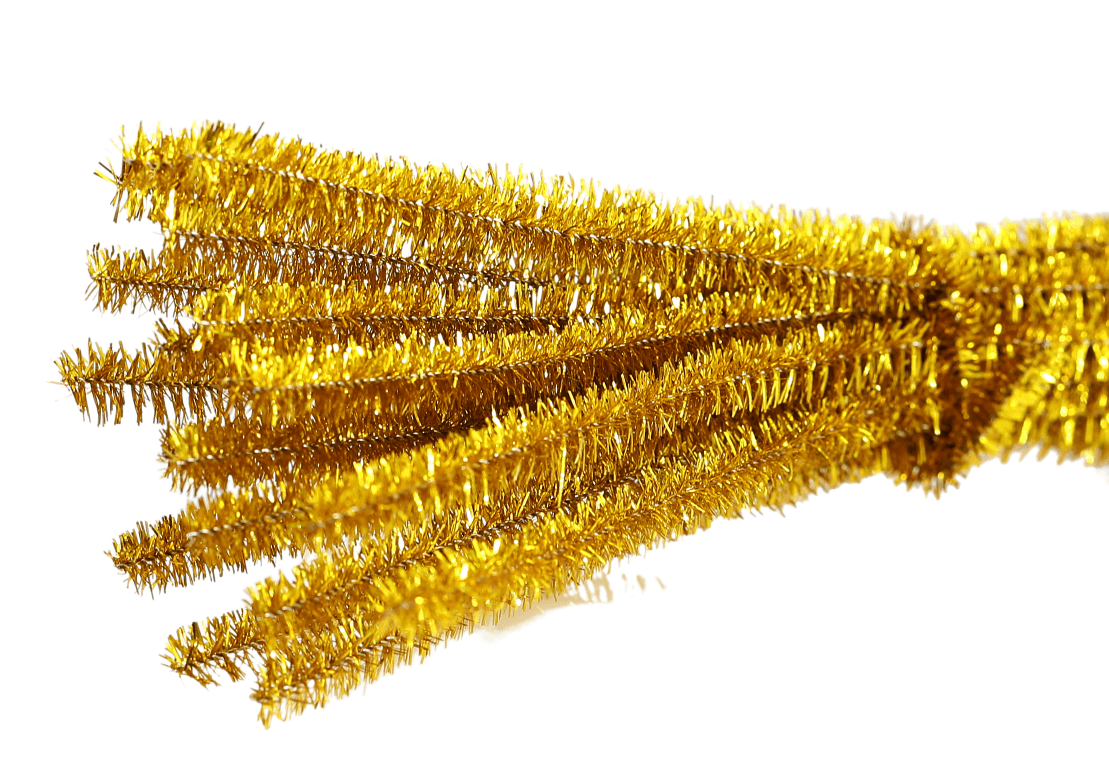 Wyciory metalizowane,  śr. 9mm/20szt, złote