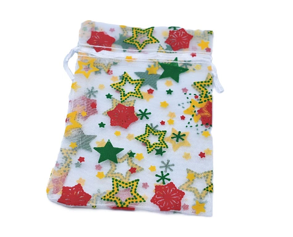 Woreczki z organzy KOLOR, 10x15cm/12szt, numer 01