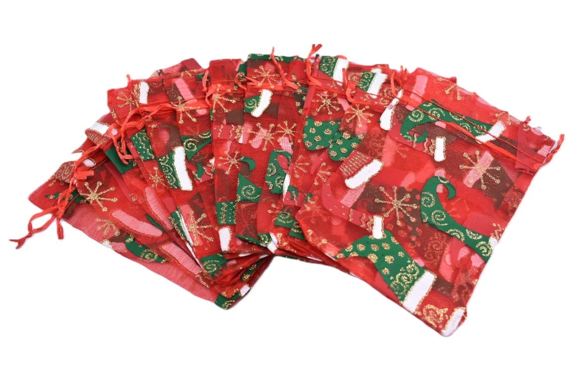 Woreczki z organzy KOLOR, 10x15cm/12szt, numer 04