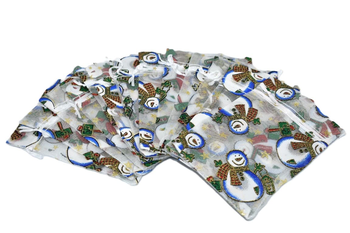 Woreczki z organzy KOLOR, 10x15cm/12szt, numer 08