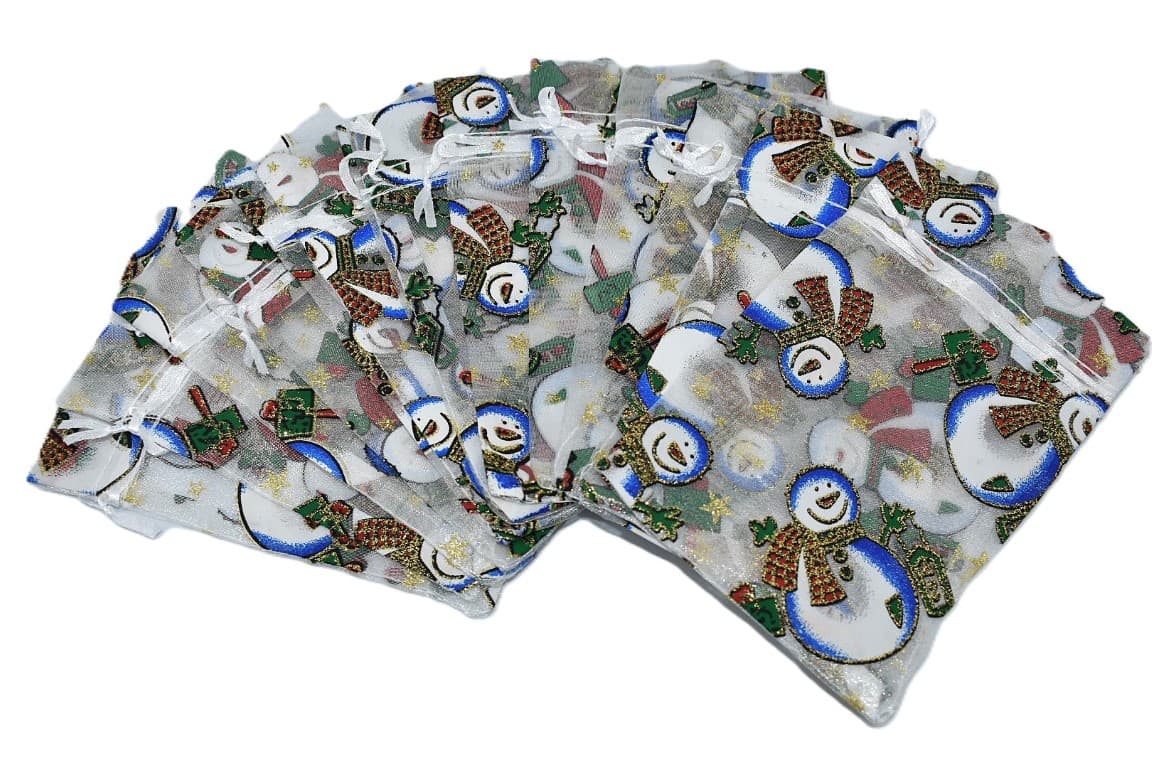 Woreczki z organzy KOLOR, 10x15cm/12szt, numer 08