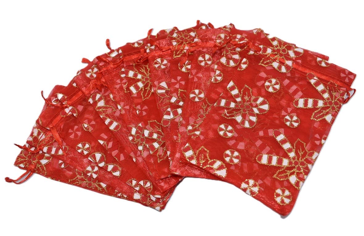 Woreczki z organzy KOLOR, 10x15cm/12szt, numer 09