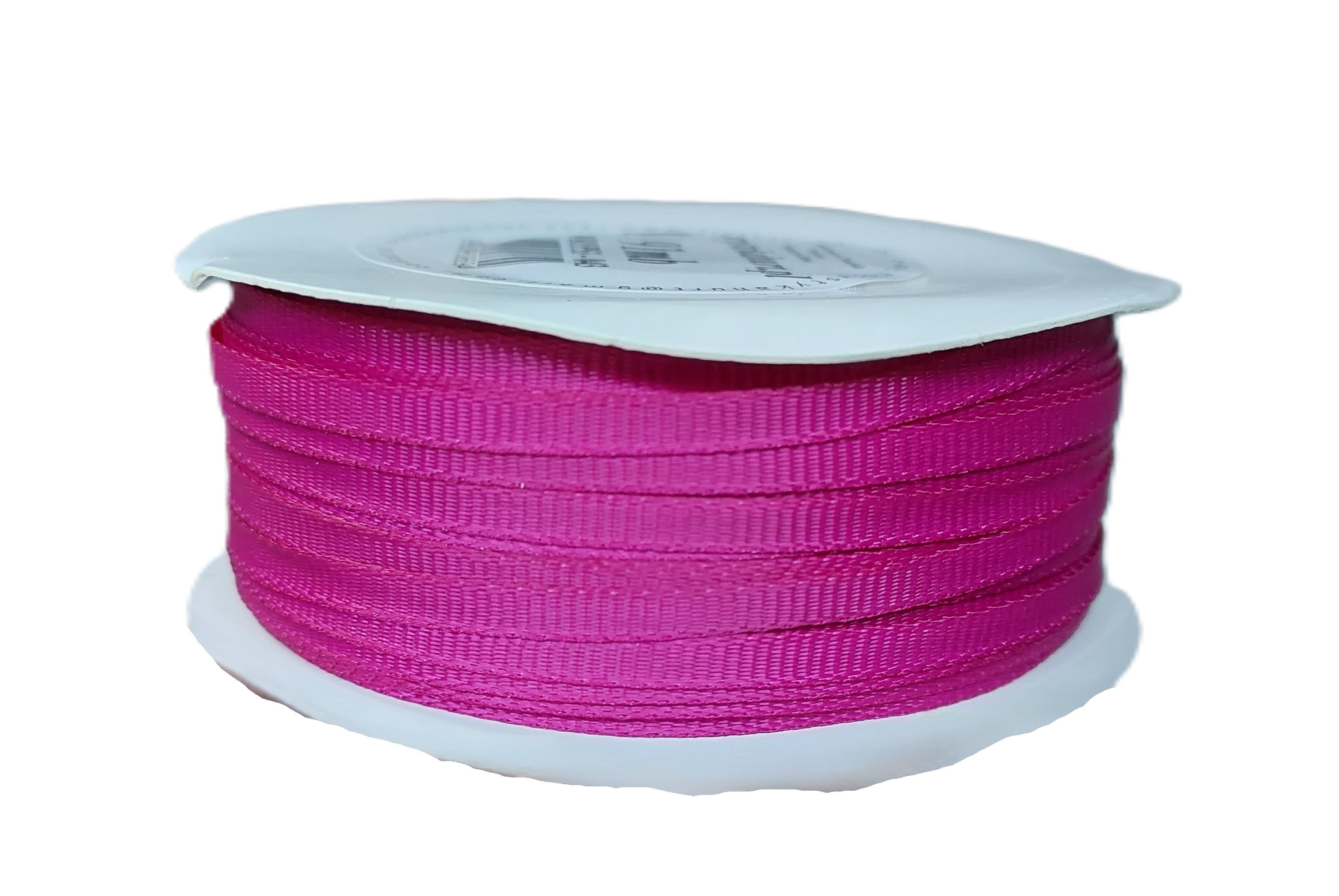 Wstążka rypsowa, 3mm/91mb, fuksja