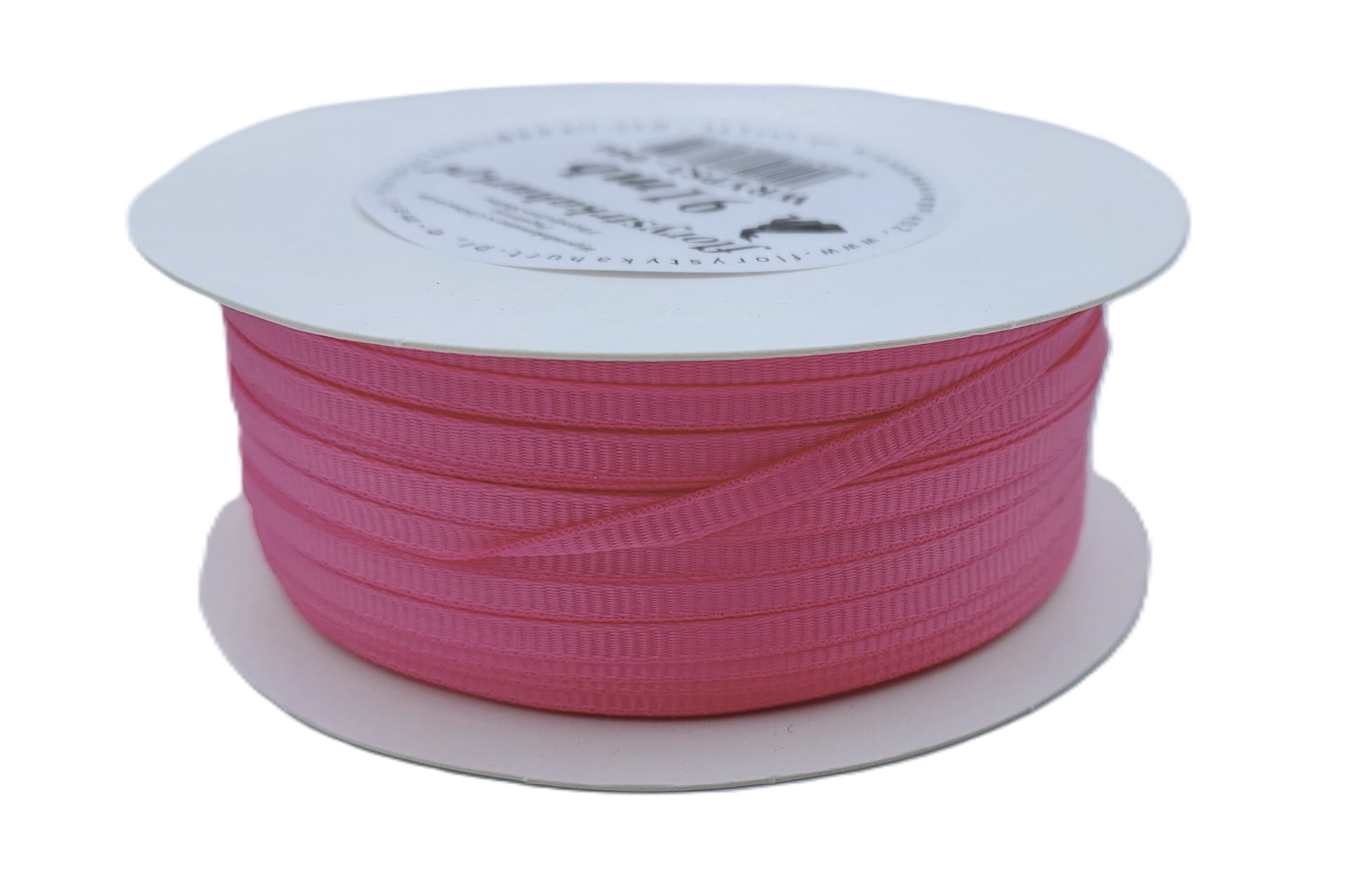 Wstążka rypsowa, 3mm/91mb, amarantowa