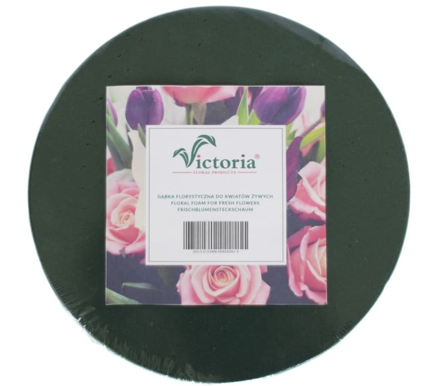 Gąbka florystyczna cylinder średni, DIY 14 cmx7 cm