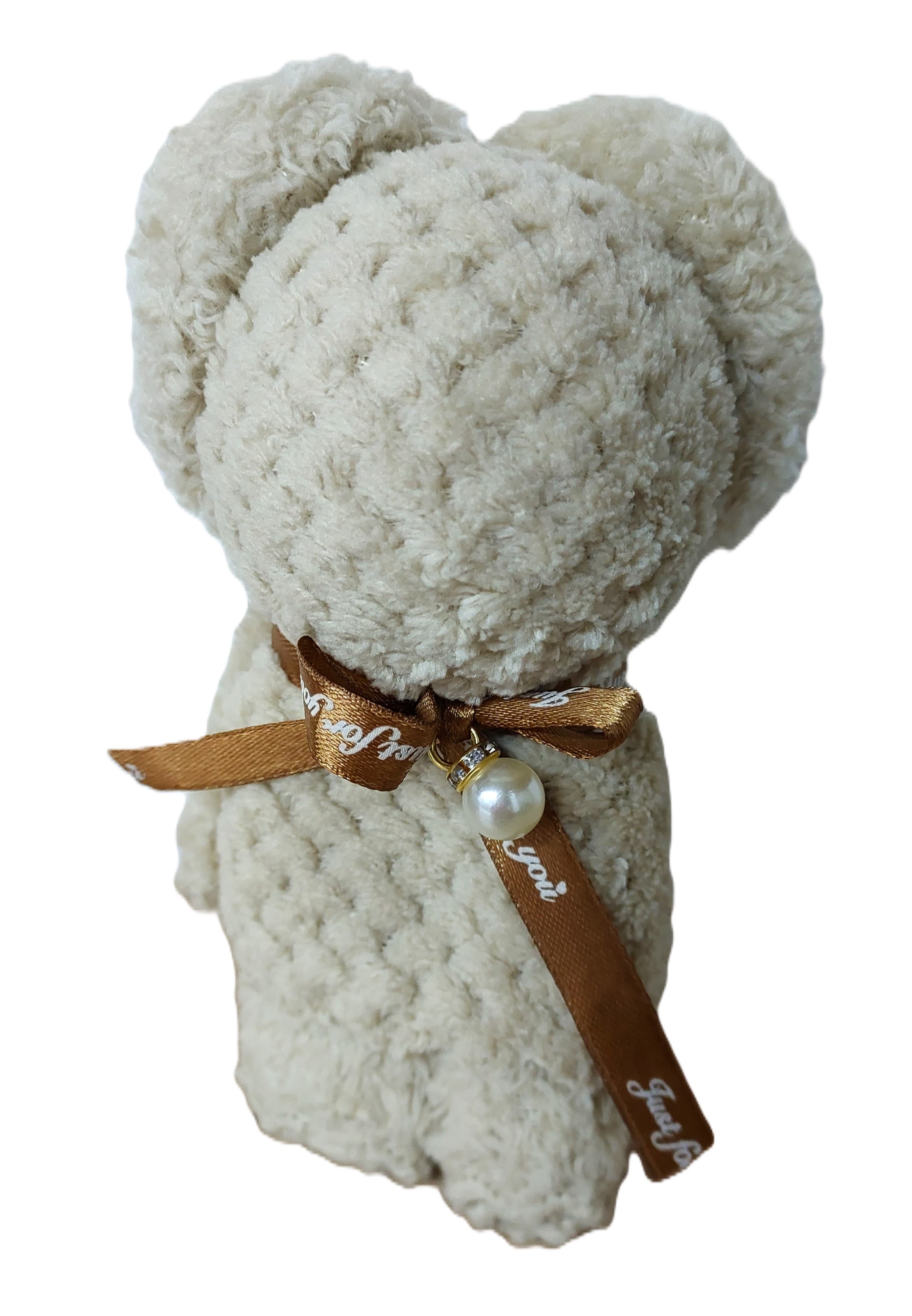 Misie z mikrofibry,mix kolorów, 8x14cm, 10 szt