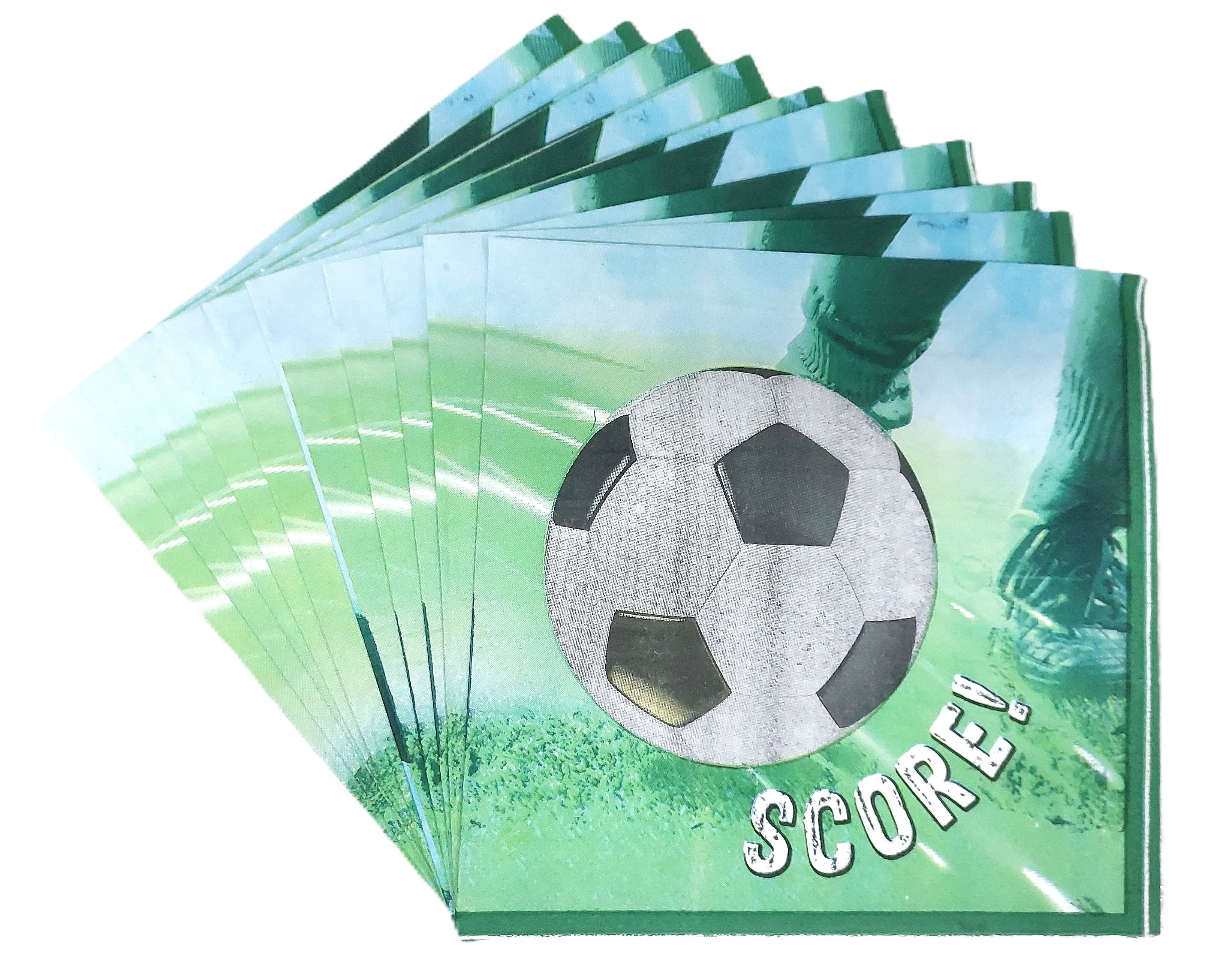 Serwetki papierowe 33x33 zielone Piłka 10 szt.