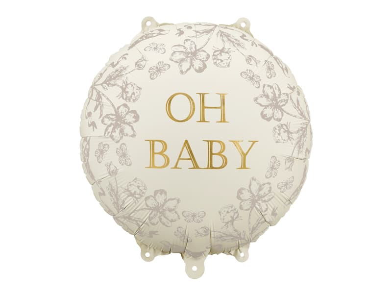 Balon foliowy pastylka Oh Baby, 35x35 cm 1 szt.