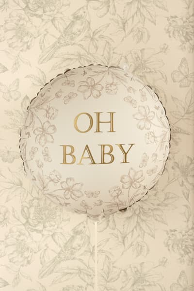 Balon foliowy pastylka Oh Baby, 35x35 cm 1 szt.