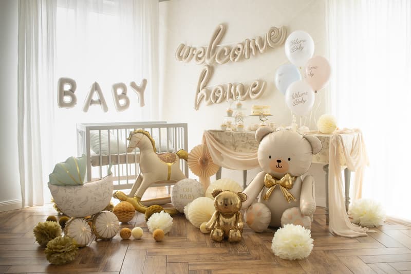 Balon foliowy pastylka Oh Baby, 35x35 cm 1 szt.
